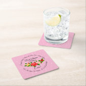 ステップマザーボーナスマママザーズデイ スクエアペーパーコースター (インサイチュ)