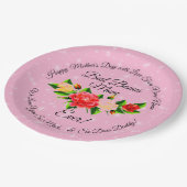 ステップマザーボーナスマママママママママデイラージ9" ペーパープレート (アングル)