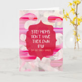 ステップママは自分の日を持っていない カード (黄色い花)