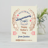 ステップママママザーズデイバラ金ゴールド 箔シーズンカード (立ち正面)