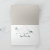 ステップママ母の日の水色 カード (内部)