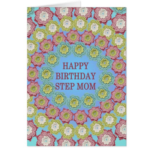 ステップママ誕生日クロシェ花 (正面)