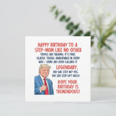 ステップママ誕生日 カード (スタンド正面)