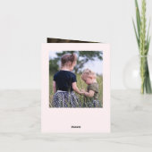 ステップママ 2 枚の写真 マザーズデー カード (裏面)