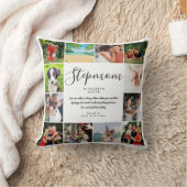 ステップマム引用文モダンスクリプト12フォトコラージュ クッション (ブランケット)