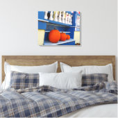 ステップ上の3つのカボチャ – マーサのブドウ畑 キャンバスプリント (インサイチュ (寝室))