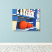 ステップ上の3つのカボチャ – マーサのブドウ畑 キャンバスプリント (インサイチュ (ウッドフロア))