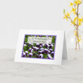 ステップ娘のためのバースデー・カード カード (黄色い花)