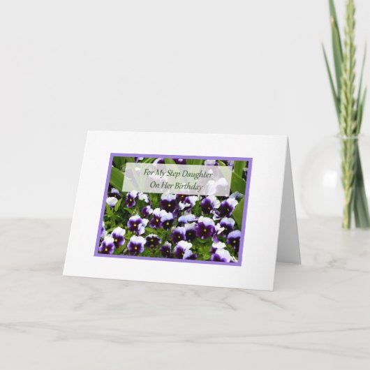 ステップ娘のためのバースデー・カード カード (正面)