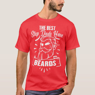 ステップ最高のパパはBeards 1 Tシャツ