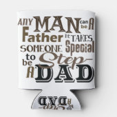 ステップ最高のパパ父の日 缶クーラー (裏面)