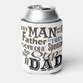 ステップ最高のパパ父の日 缶クーラー (缶裏面)