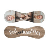 ステップ最高のパパ素朴Ever Wood Photo Collage 野球ボール (パネル)