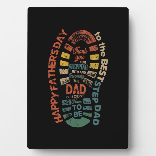 ステップ最高のパパ、お越しいただきありがとうございます フォトプラーク (正面)