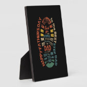 ステップ最高のパパ、お越しいただきありがとうございます フォトプラーク (側面)