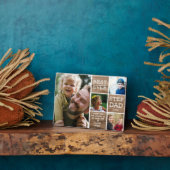 ステップ最高のパパEver 4 Photo Collage 素朴 Wood フォトプラーク (側面)