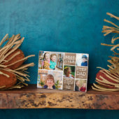 ステップ最高のパパEver 5フォトコラージュ素朴ウッド フォトプラーク (側面)