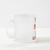 ステップ背部パパの焼くTシャツおよびギフト フロストグラスマグカップ (左)