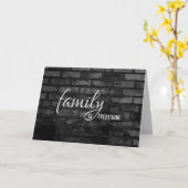 ステップ誕生日用黒レンガパパ カード (黄色い花)