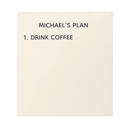 ステップ1メモ帳 ノートパッド (正面)