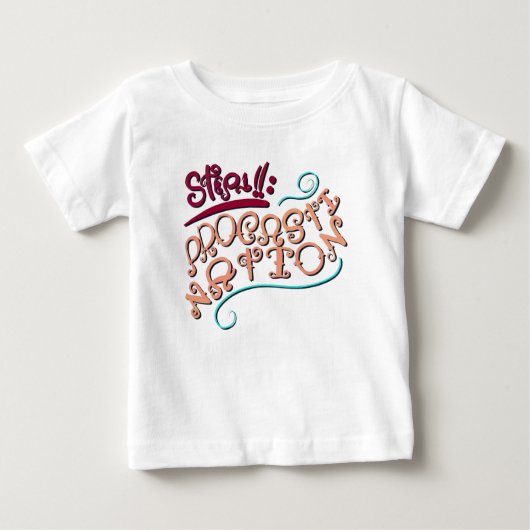 ステップ1: ぐうたら ベビーTシャツ (正面)