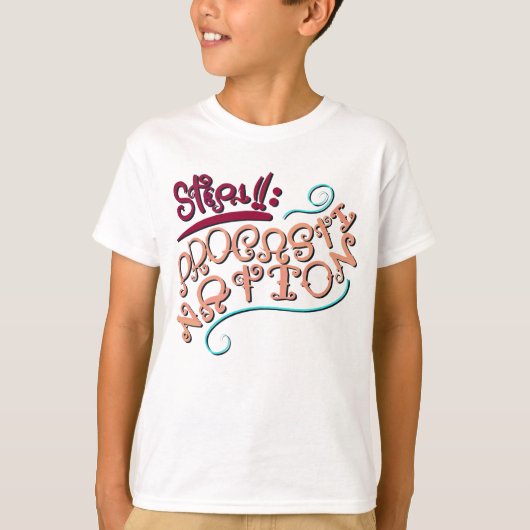 ステップ1: ぐずぐずする時間 Tシャツ (正面)