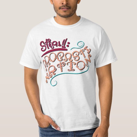 ステップ1: だらけ Tシャツ (正面)