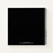 「ステップ4」正方形ノートブック ノートブック (裏面)