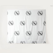 ステップ アンド リピート 司法書士 業務 ロゴ イベント 白 タペストリー (正面(横))