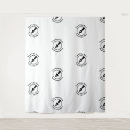 ステップ アンド リピート 記名認証事業 ロゴ イベント 白 タペストリー