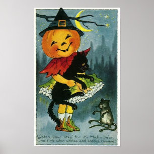 ステップ·ハロウィーン·カードを見る ポスター