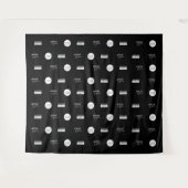 ステップ＆リピート 会社スポンサーロゴ メディアウォール タペストリー (正面(横))