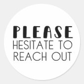 ステッモダンカーを手に入れるのをためらう ラウンドシール (正面)