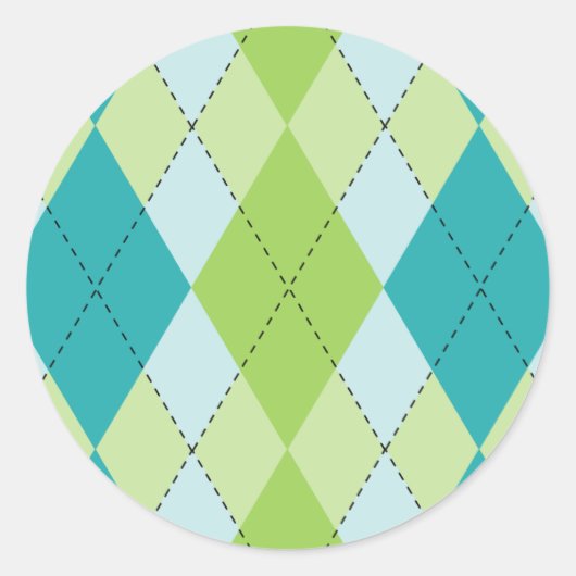 ステッモダンクアーガイル ラウンドシール (正面)