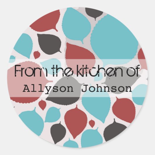 ステッモダンク葉カーの台所からの ラウンドシール (正面)