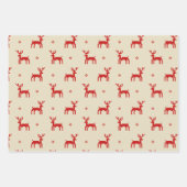 ステッユニークチモダンクリスマスホリデー ラッピングペーパーシート (正面)