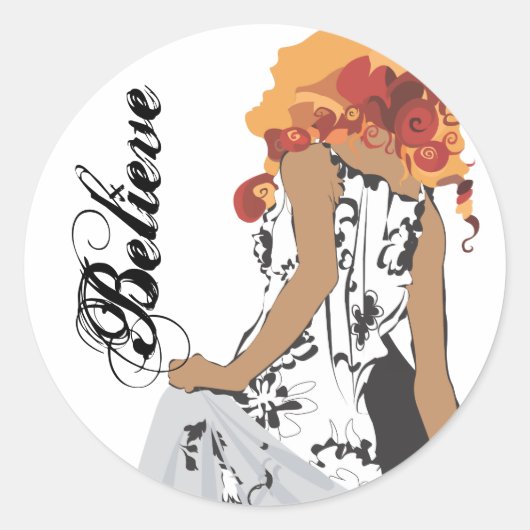 ステッ信じク ラウンドシール (正面)