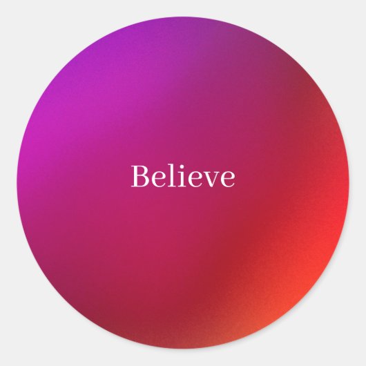 ステッ信じク ラウンドシール (正面)