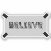 ステッ信じク、投げ投げ投げ投げ投げ感動的縄 シール (正面)