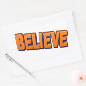 ステッ信じク 長方形シール (封筒)