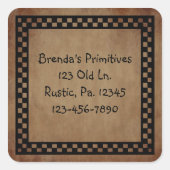 ステッ初期のカーの確認 スクエアシール (正面)