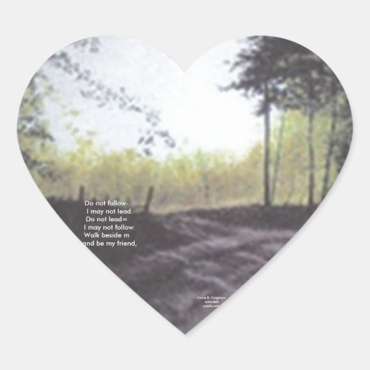 ステッ後を追クをリードしない ハートシール (正面)