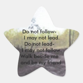 ステッ後を追クをリードしない 星シール