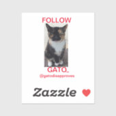 ステッ後を追クGATO、オールキャップ シール (シート)