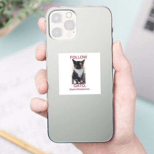 ステッ後を追クGATO、オールキャップ シール (スマートフォン)