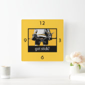 ステッ得ク？ スクエア壁時計 (ホーム)