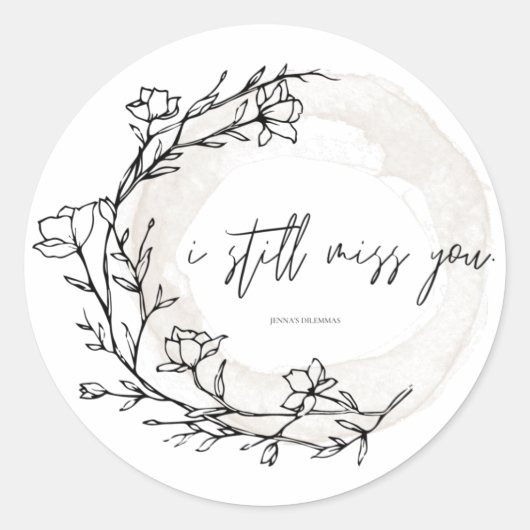 ステッ恋しく思ク ラウンドシール (正面)