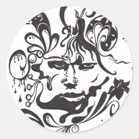 ステッ想像ク ラウンドシール (正面)