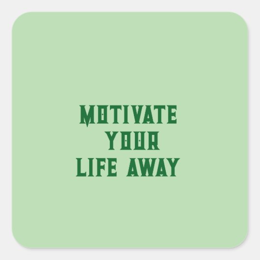 ステッ意欲を起こク スクエアシール (正面)