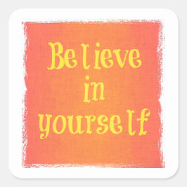 ステッ感動的カー スクエアシール